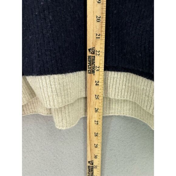 Madewell Glenbrook Half-Zip Pullover Sweater in Colorblock Merino Wool Size L - Picture 7 of 9